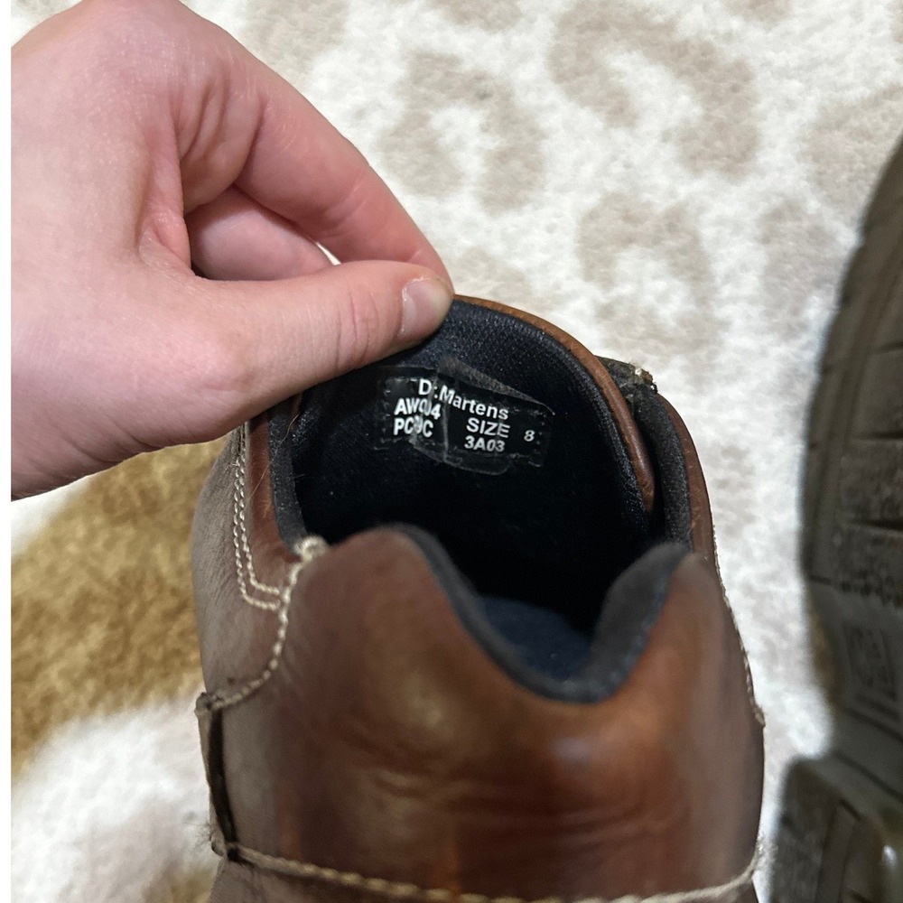 Dr. Martens Low Top Oxford Shoes Mens Brown Leather Platform - Picture 7 of 7